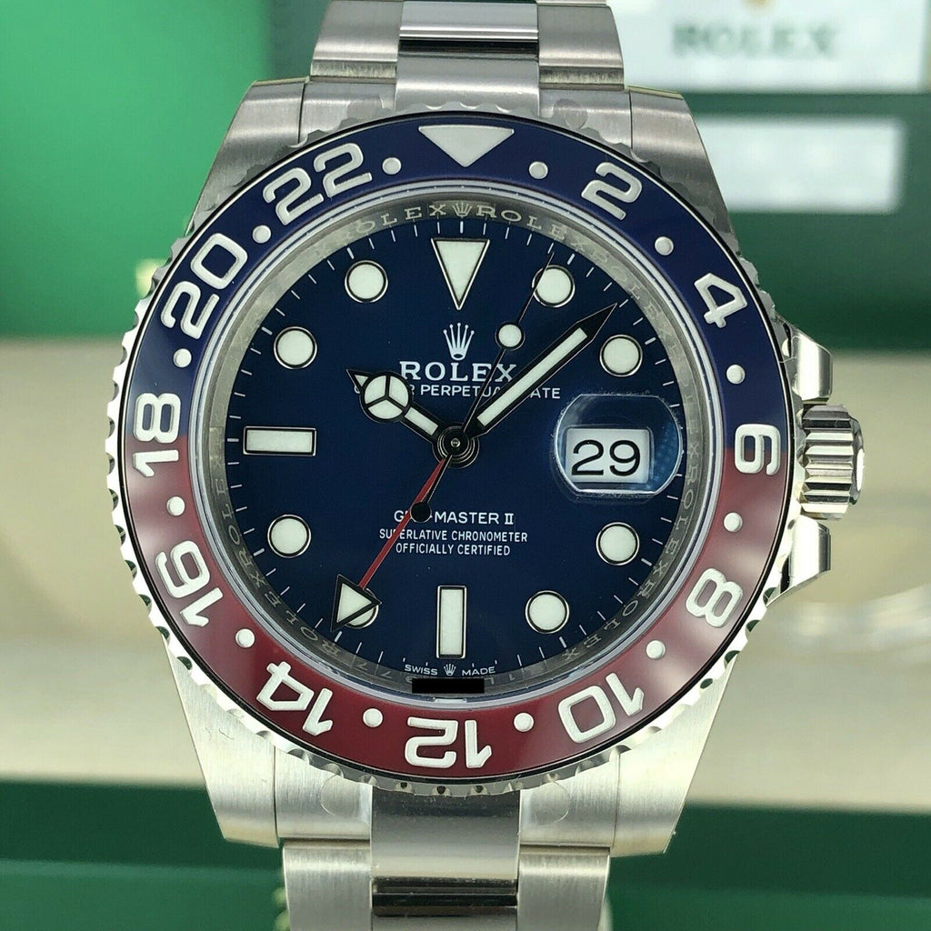 2019 Rolex GMT Master II 126719 BLRO With Box And Card Full Stickers Unworn
