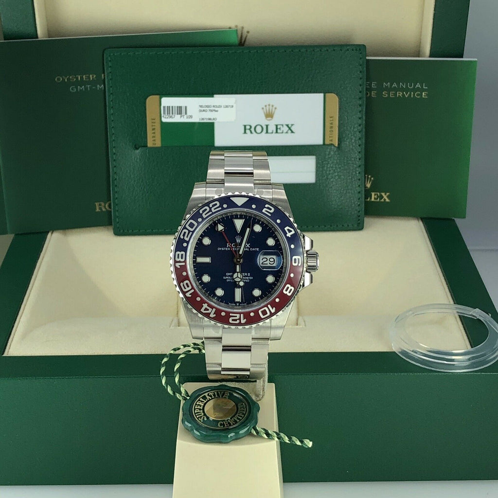2019 Rolex GMT Master II 126719 BLRO With Box And Card Full Stickers Unworn