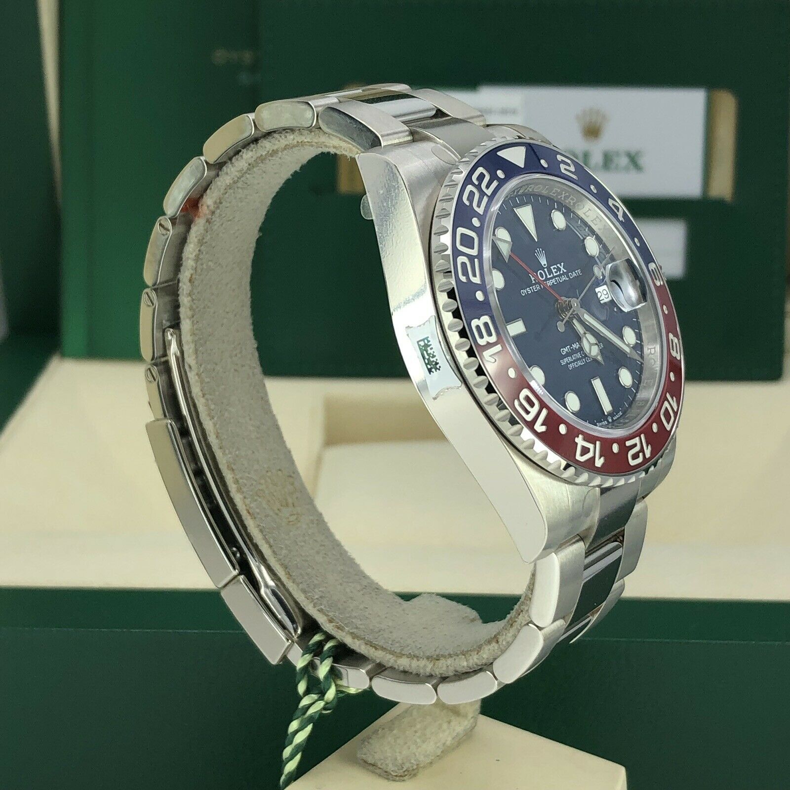 2019 Rolex GMT Master II 126719 BLRO With Box And Card Full Stickers Unworn
