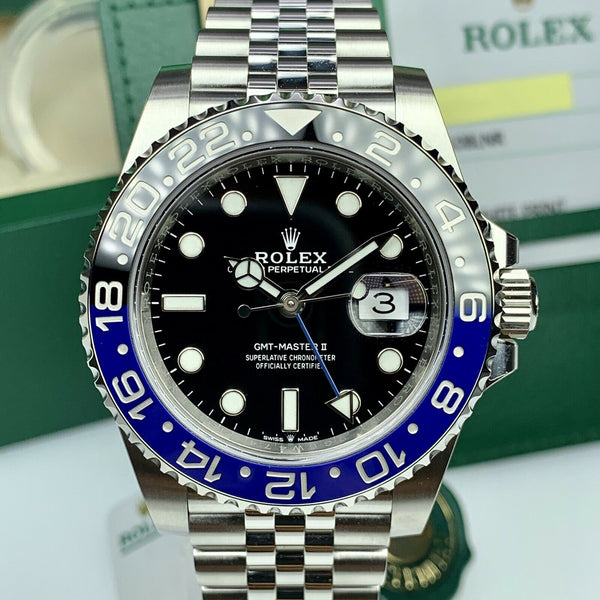 2019 Rolex GMT Master II 126719BLNR Batman With Box And Card Stickers Unworn