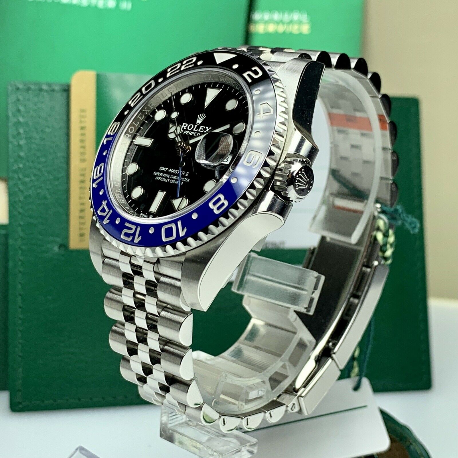 2019 Rolex GMT Master II 126719BLNR Batman With Box And Card Stickers Unworn