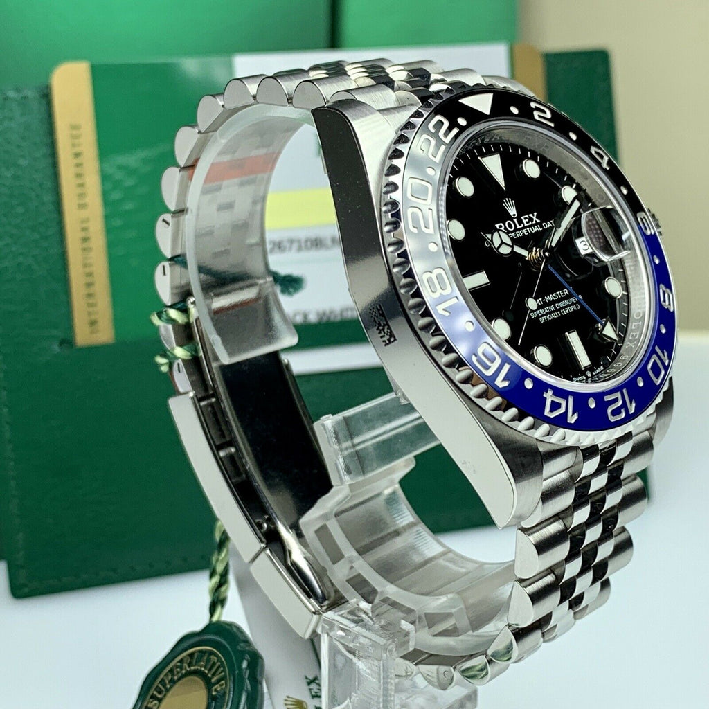 2019 Rolex GMT Master II 126719BLNR Batman With Box And Card Stickers Unworn