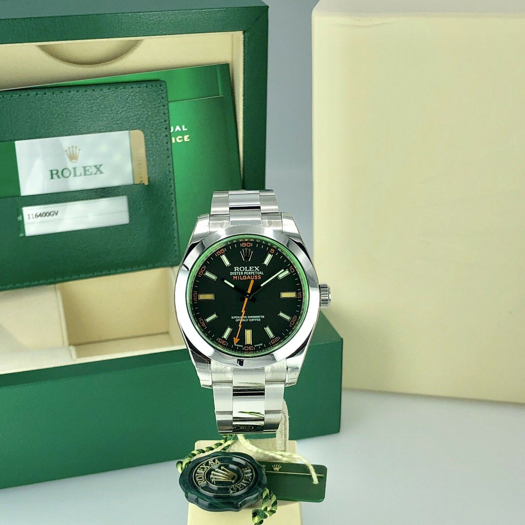 2019 Rolex Milgauss 116400 GV Green With Box And Card Full Set UNWORN