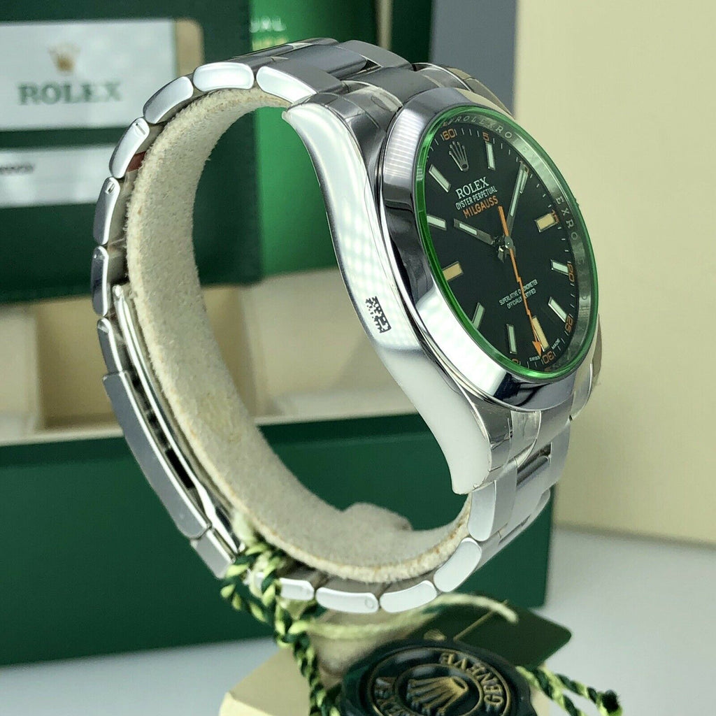 2019 Rolex Milgauss 116400 GV Green With Box And Card Full Set UNWORN