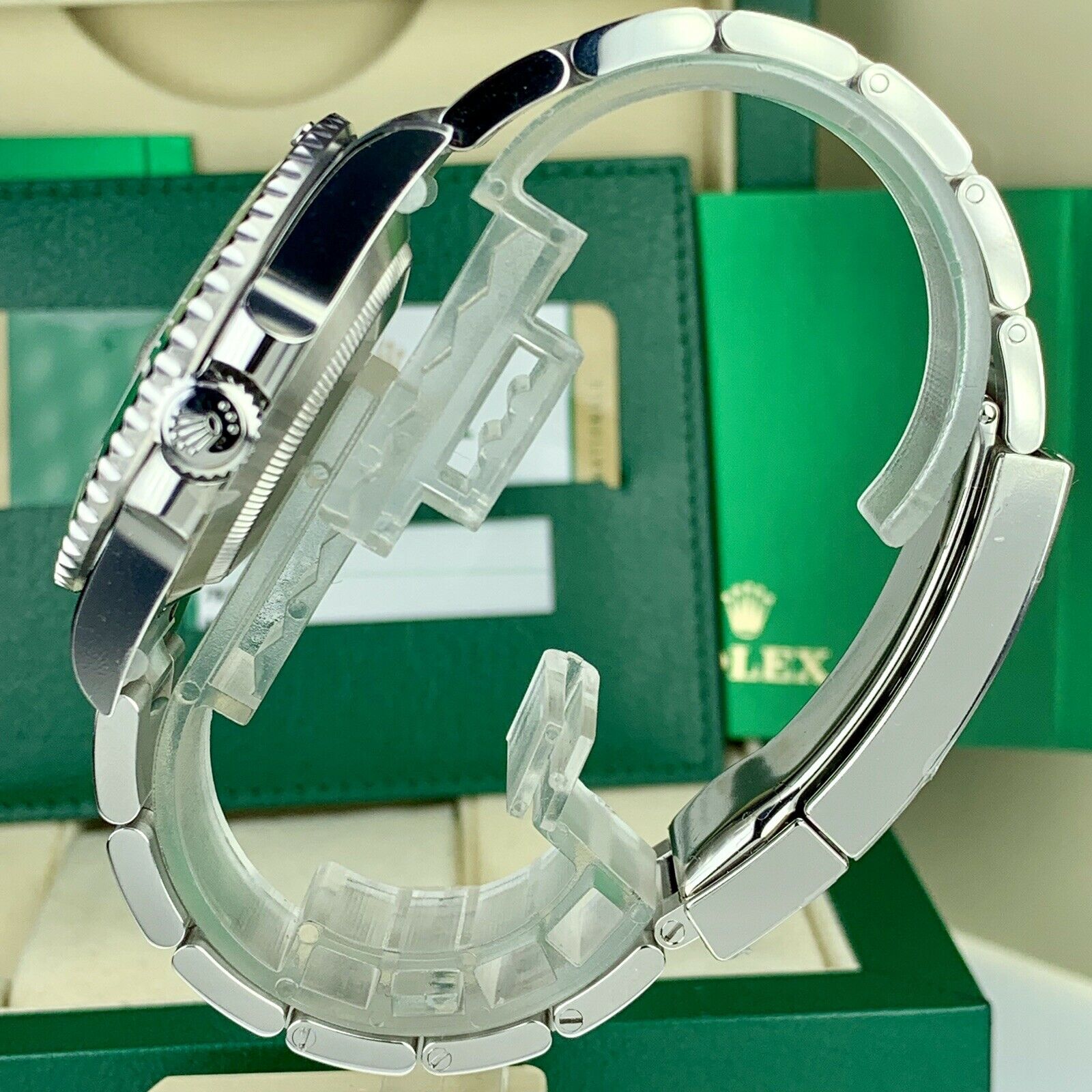 2019 Unworn Rolex 116610LV Submariner Anniversary Hulk Full Stickers Box & Card