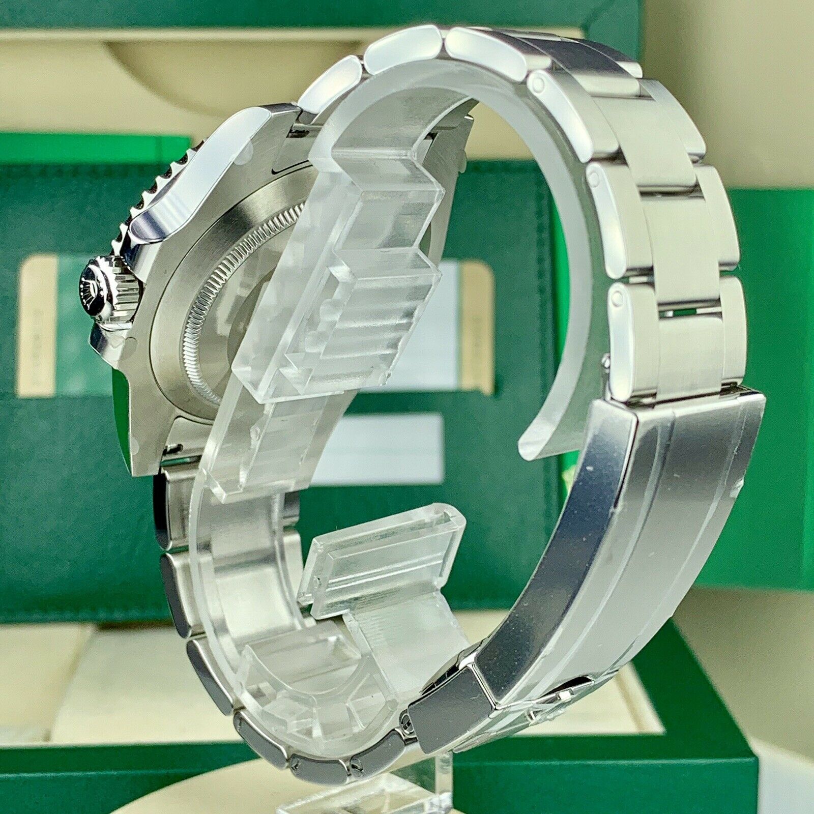 2019 Unworn Rolex 116610LV Submariner Anniversary Hulk Full Stickers Box & Card
