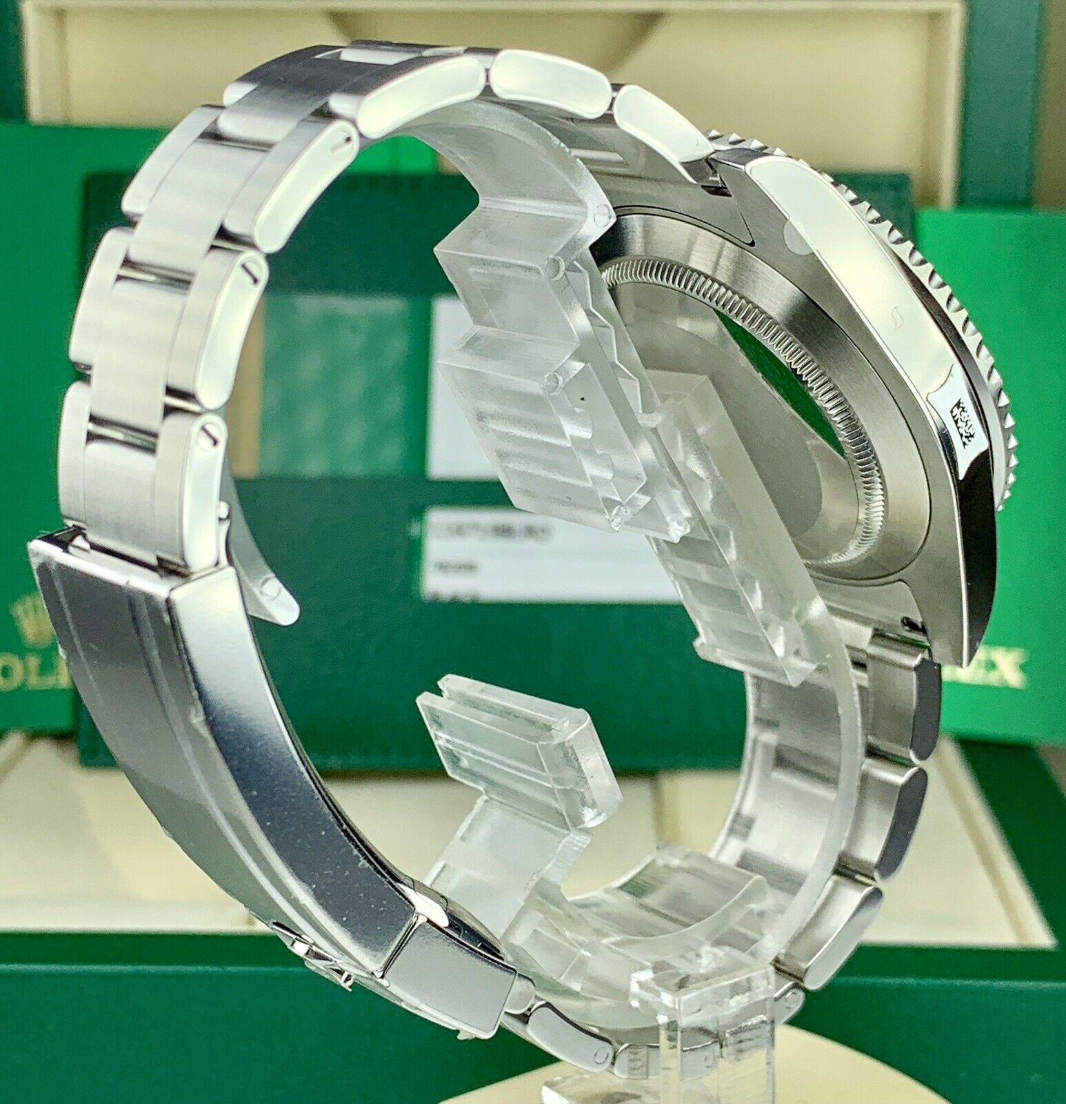 2019 Unworn Rolex 116610LV Submariner Anniversary Hulk Full Stickers Box & Card