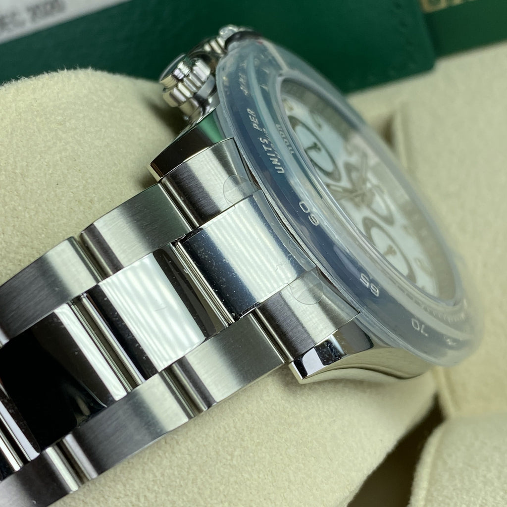 2020 Rolex Daytona 116500LN White Dial Unworn Stickers with Box & Card
