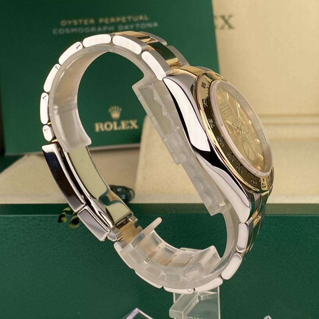 2020 Rolex Daytona 116503 Steel & Gold Champagne Dial with Box & Card