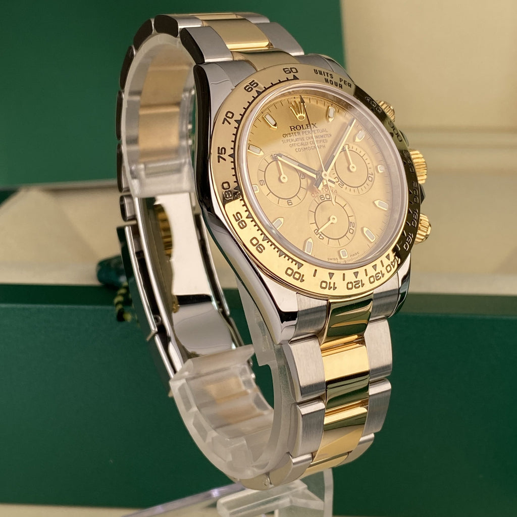 2020 Rolex Daytona 116503 Steel & Gold Champagne Dial with Box & Card