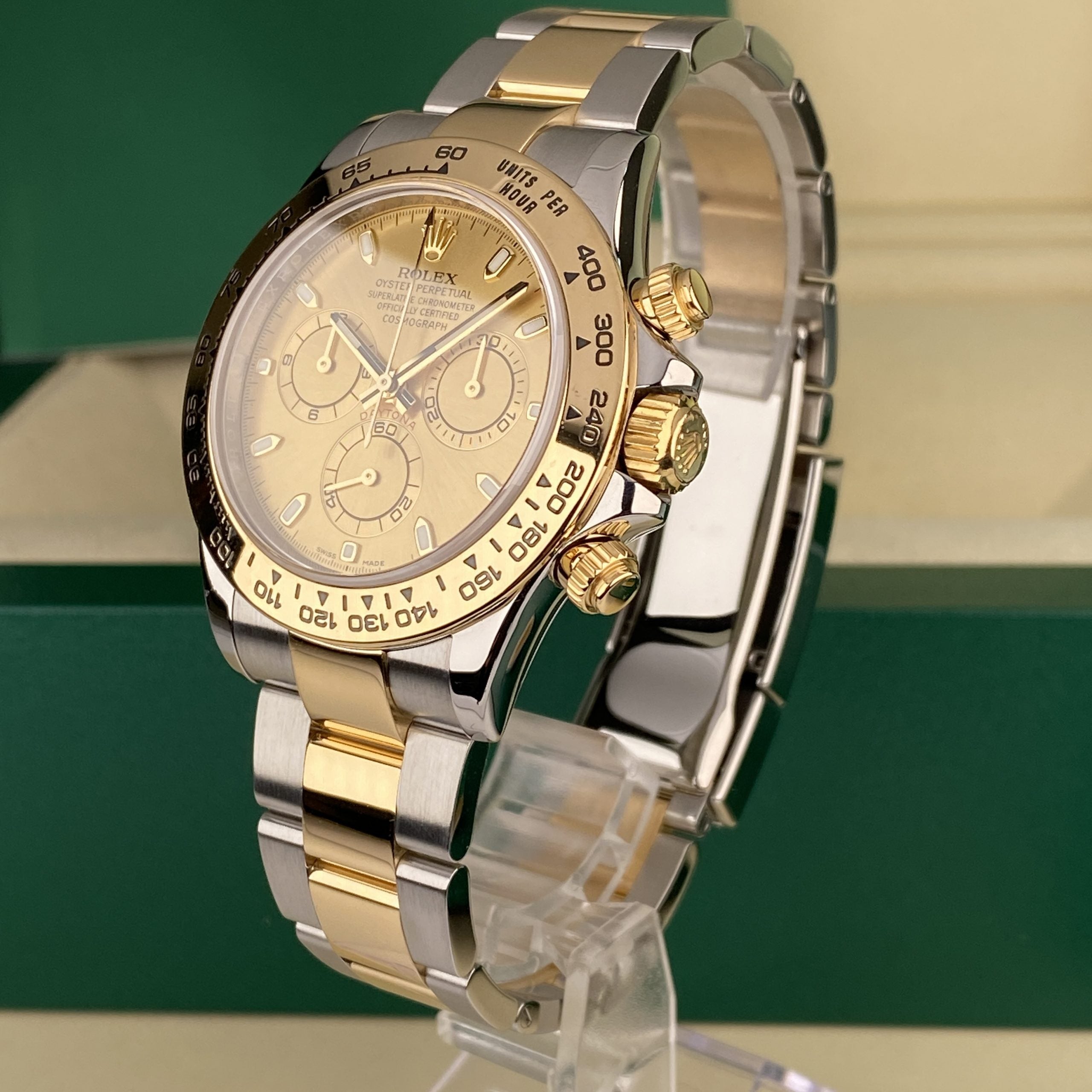 2020 Rolex Daytona 116503 Steel & Gold Champagne Dial with Box & Card