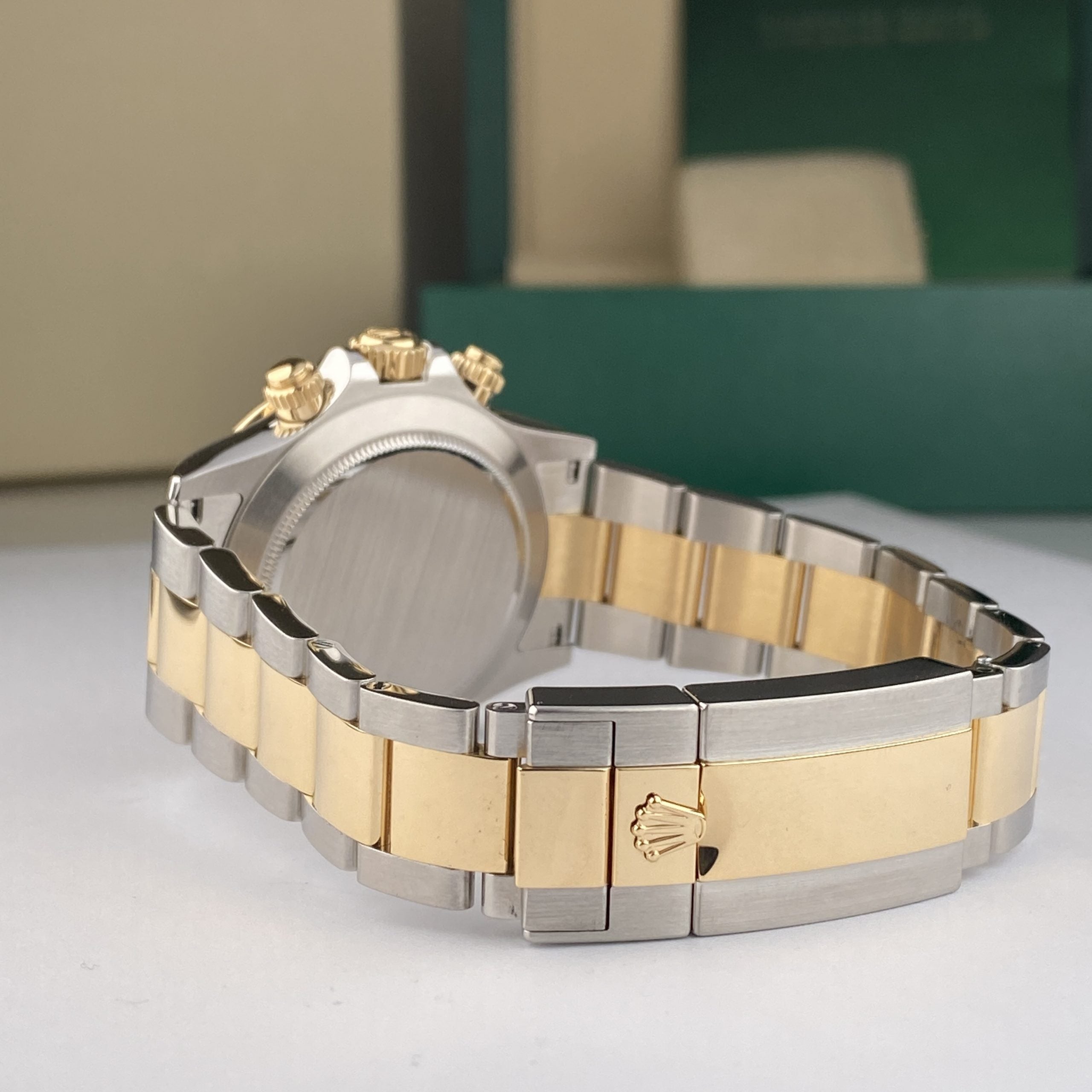 2020 Rolex Daytona 116503 Steel & Gold Factory Black Mother of Pearl MOP Diamonds Tahitian Dial