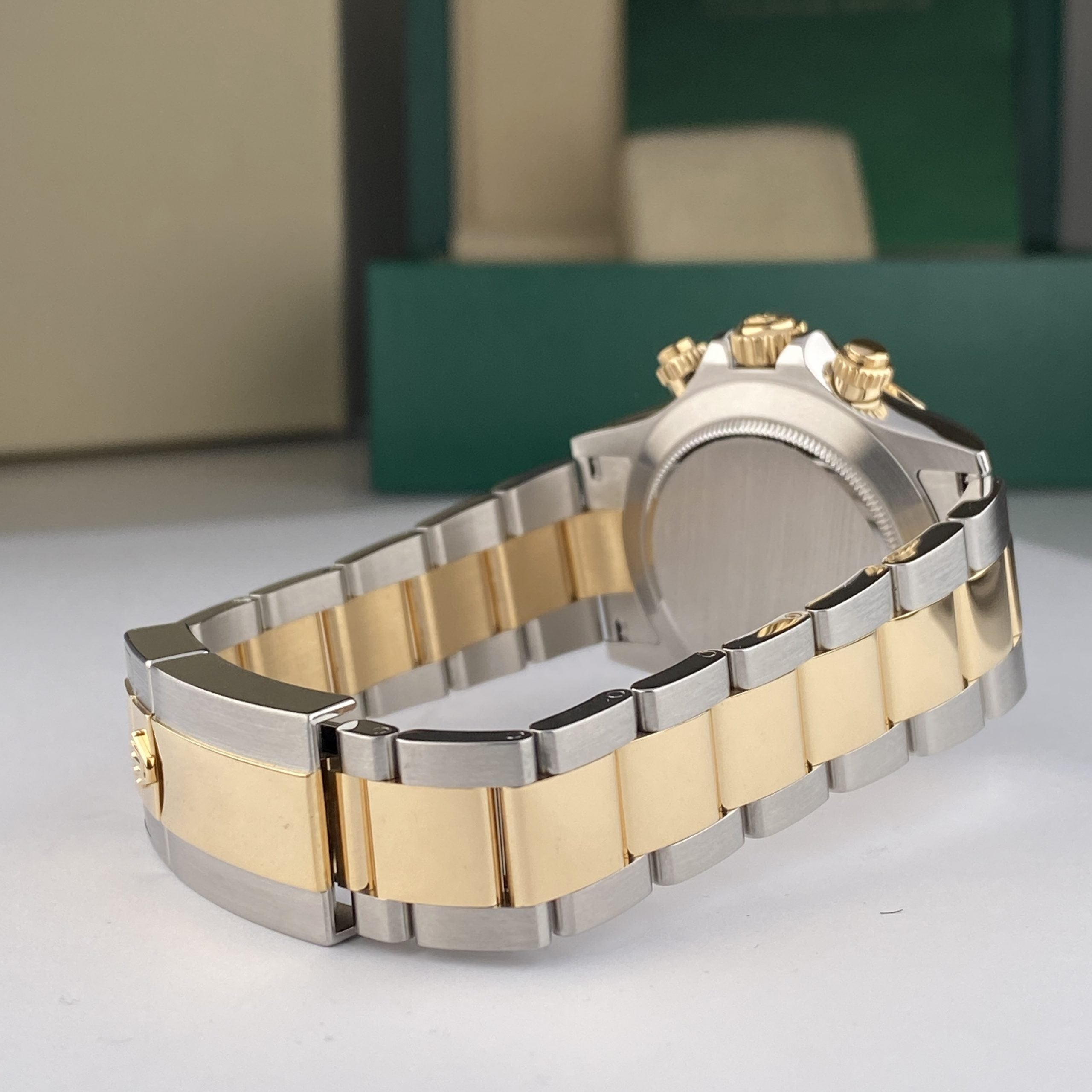 2020 Rolex Daytona 116503 Steel & Gold Factory Black Mother of Pearl MOP Diamonds Tahitian Dial