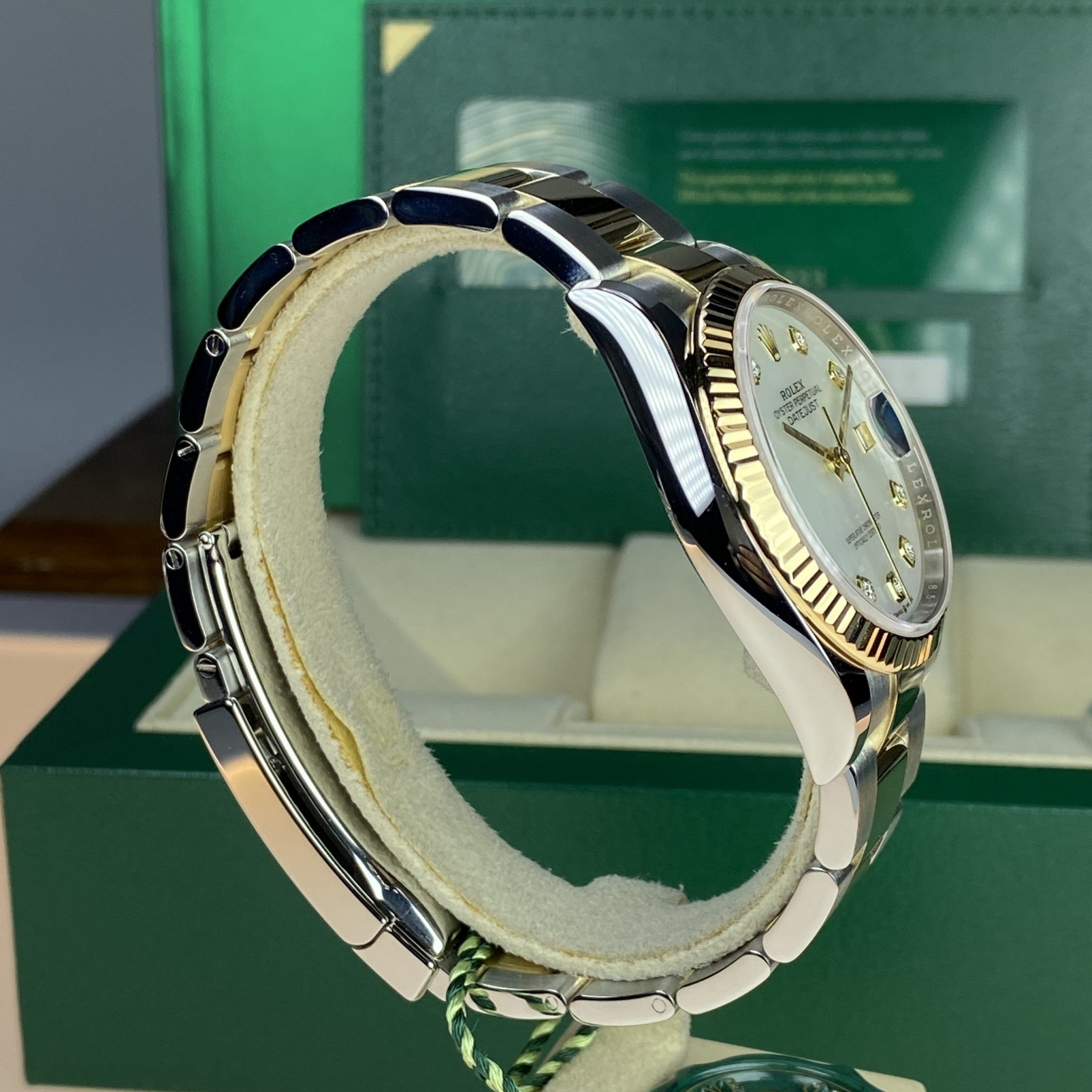 2020 Unworn Rolex Datejust 126233 Factory Mother Of Pearl Diamonds Dial with Box & Card