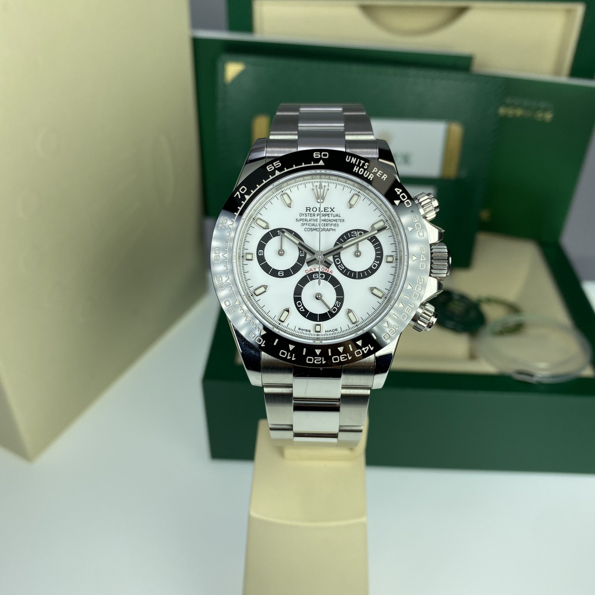2020 Rolex Daytona 116500LN White Unworn Box and card