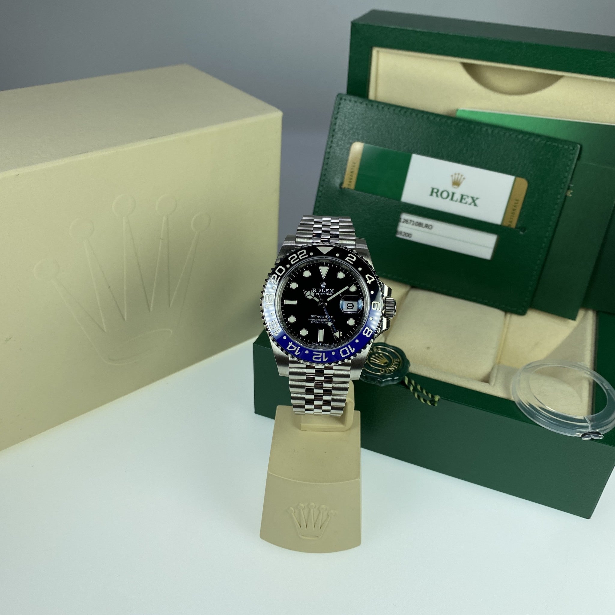 2020 Rolex GMT-Master 126710BLRO Batman Unworn Complete