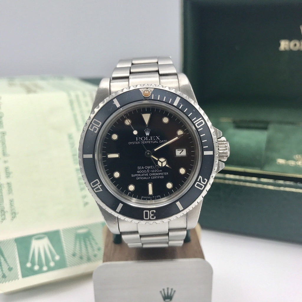 Rolex 16660 Sea-Dweller transitional Model Box Papers Unpolished