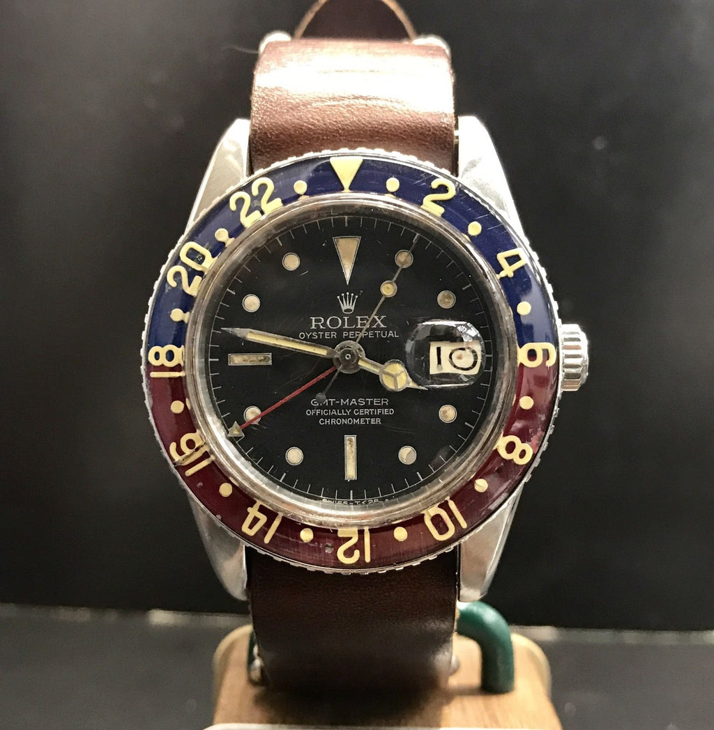 Vintage Rolex GMT Master 6542 Original Dial & Hands Thick Case