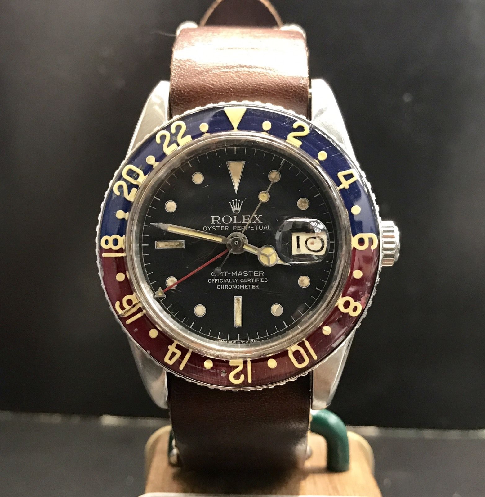 Vintage Rolex GMT Master 6542 Original Dial & Hands Thick Case