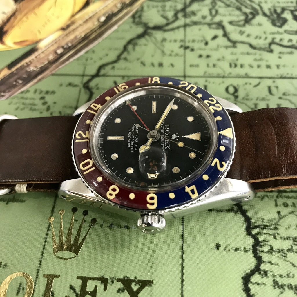 Vintage Rolex GMT Master 6542 Original Dial & Hands Thick Case
