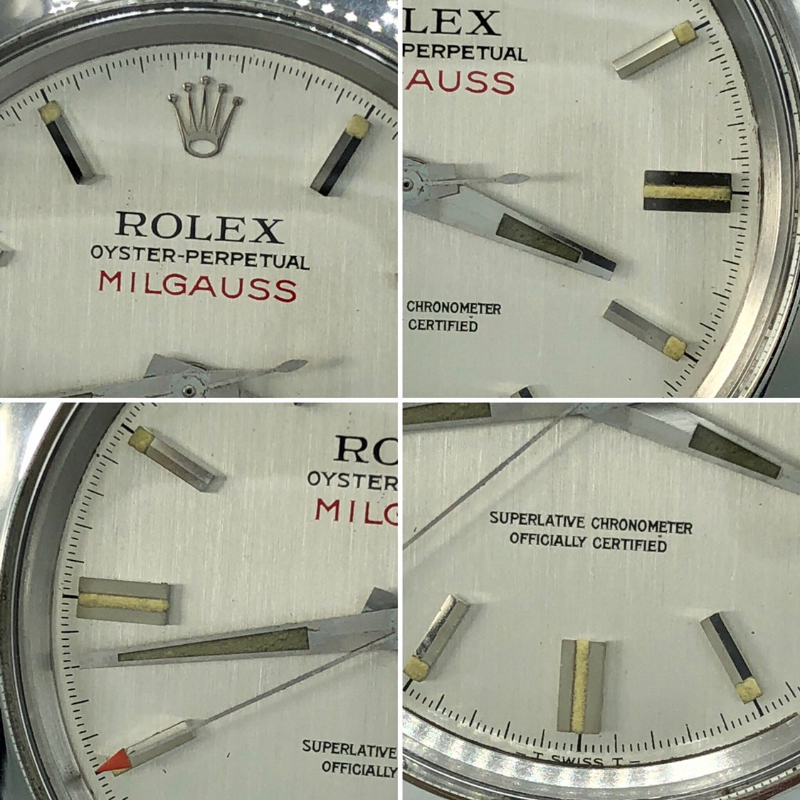 Vintage Rolex Milgauss 1019 MK1 Dial 1/5-second tick-marks mint condition 1968