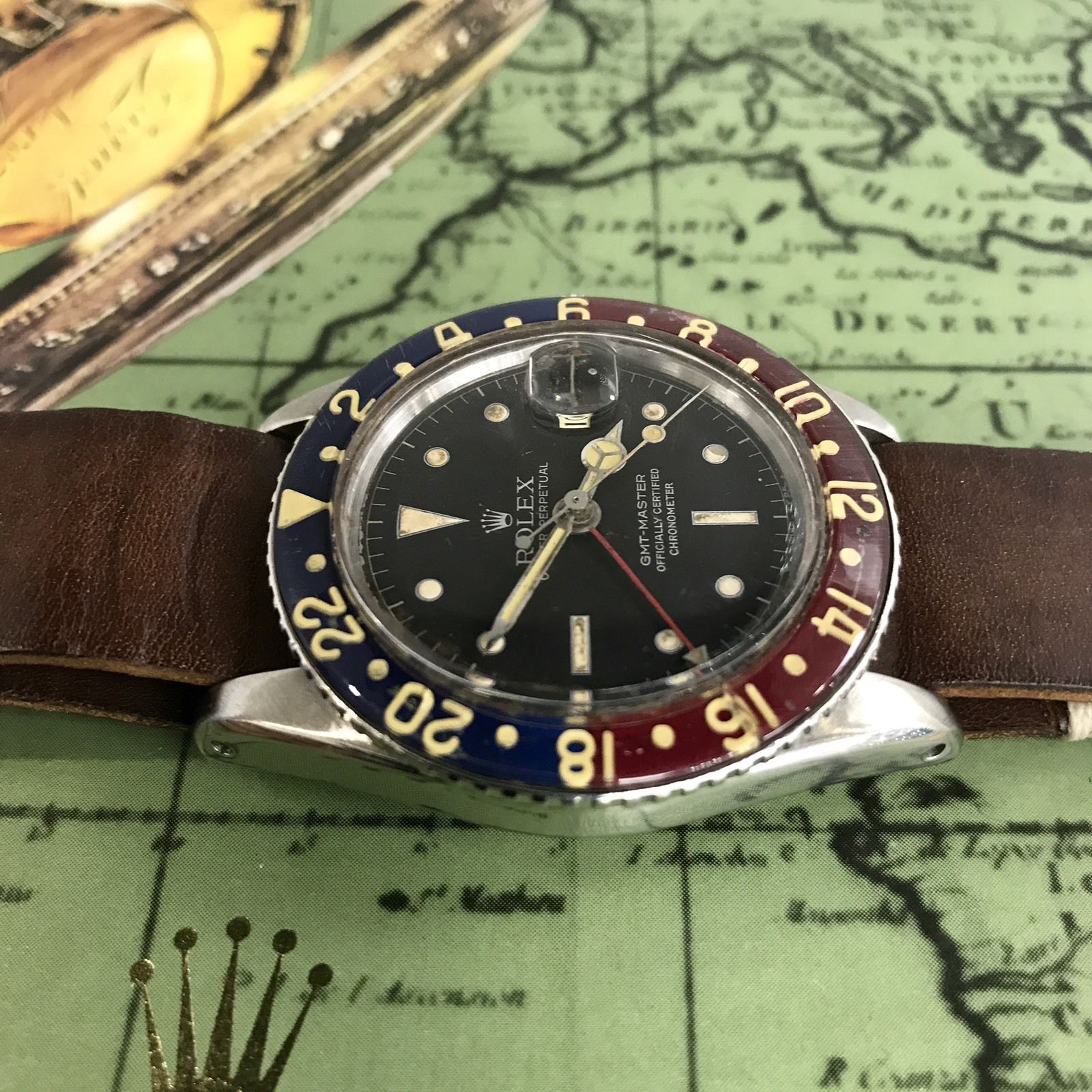 Vintage Rolex GMT Master 6542 Original Dial & Hands Thick Case