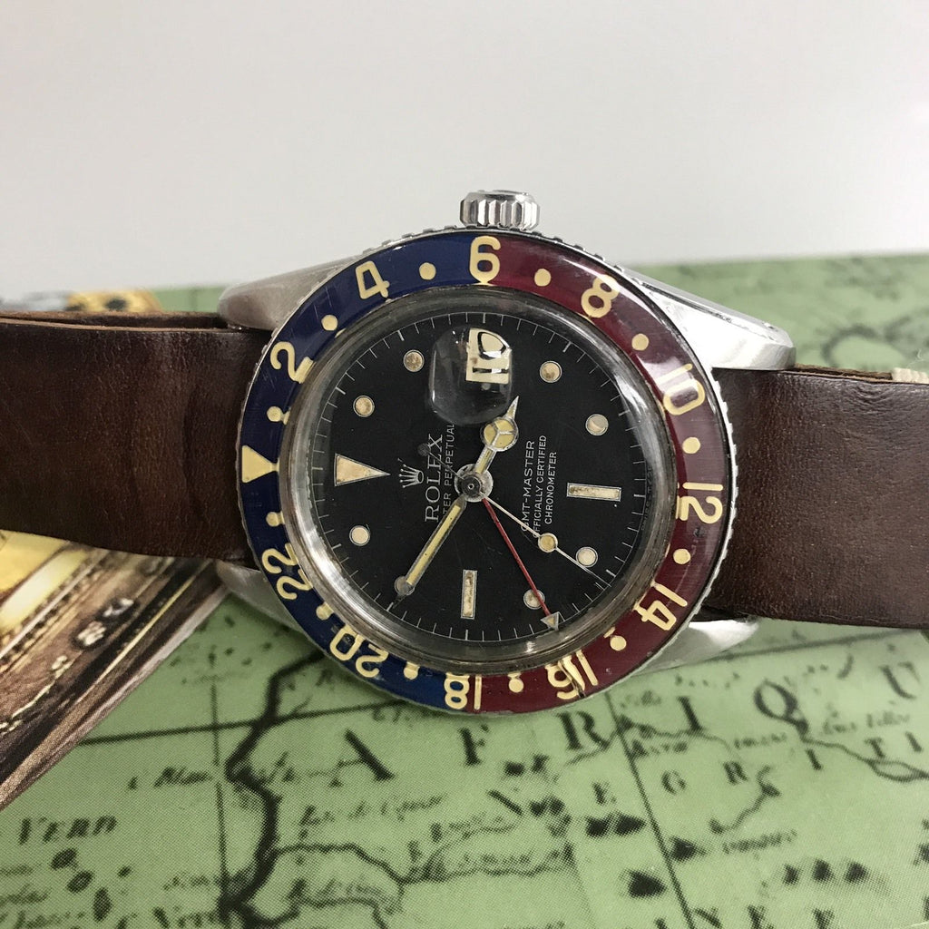 Vintage Rolex GMT Master 6542 Original Dial & Hands Thick Case