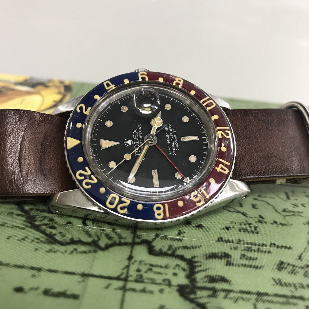 Vintage Rolex GMT Master 6542 Original Dial & Hands Thick Case