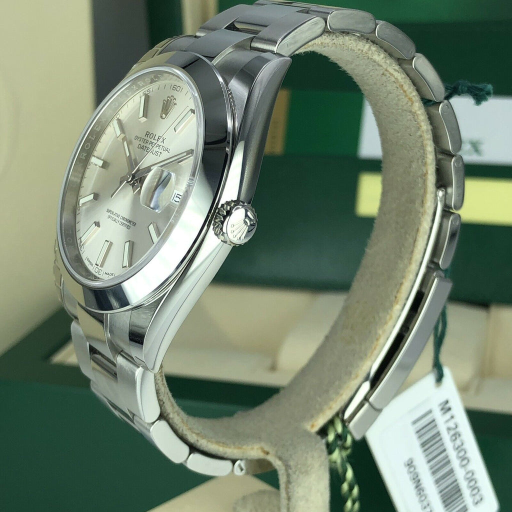 2019 Rolex Datejust 126300 Oyster Smooth Bezel 41mm With Box And Card Unworn