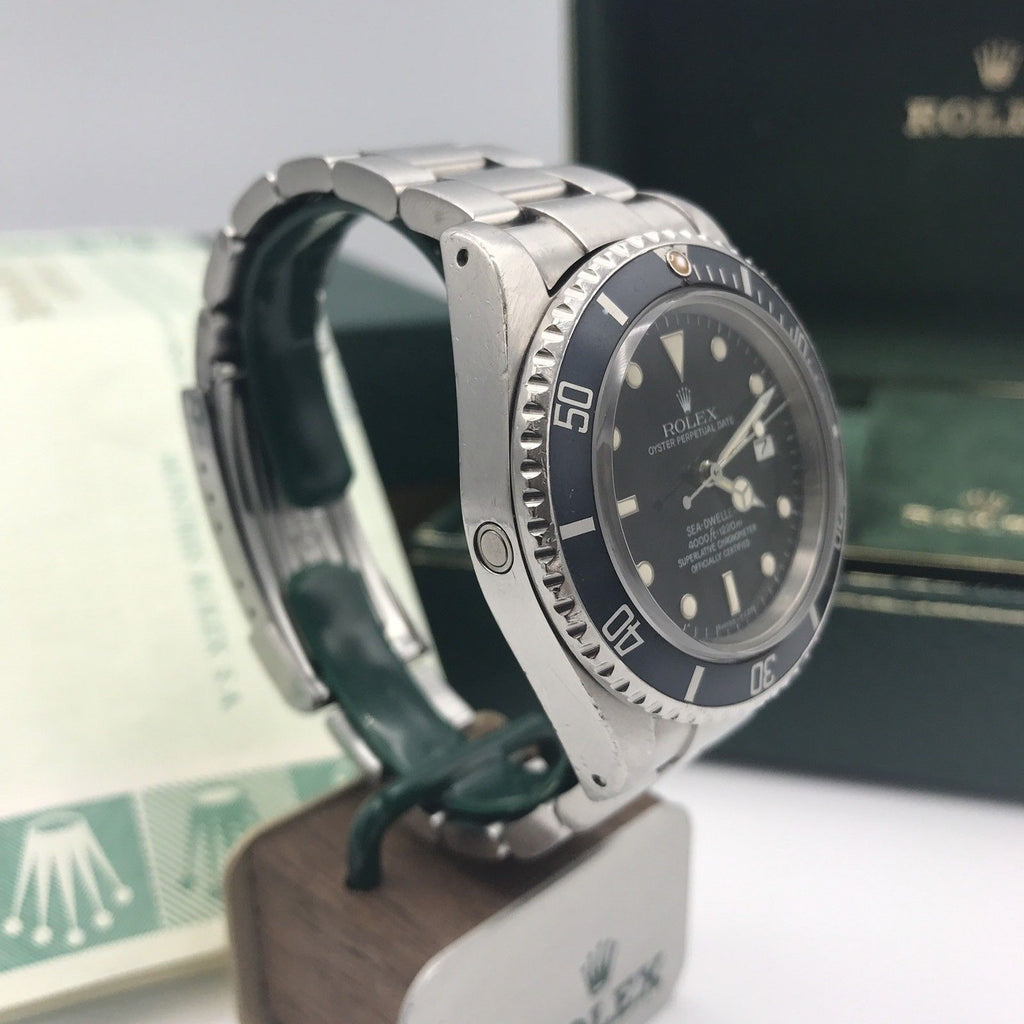 Rolex 16660 Sea-Dweller transitional Model Box Papers Unpolished
