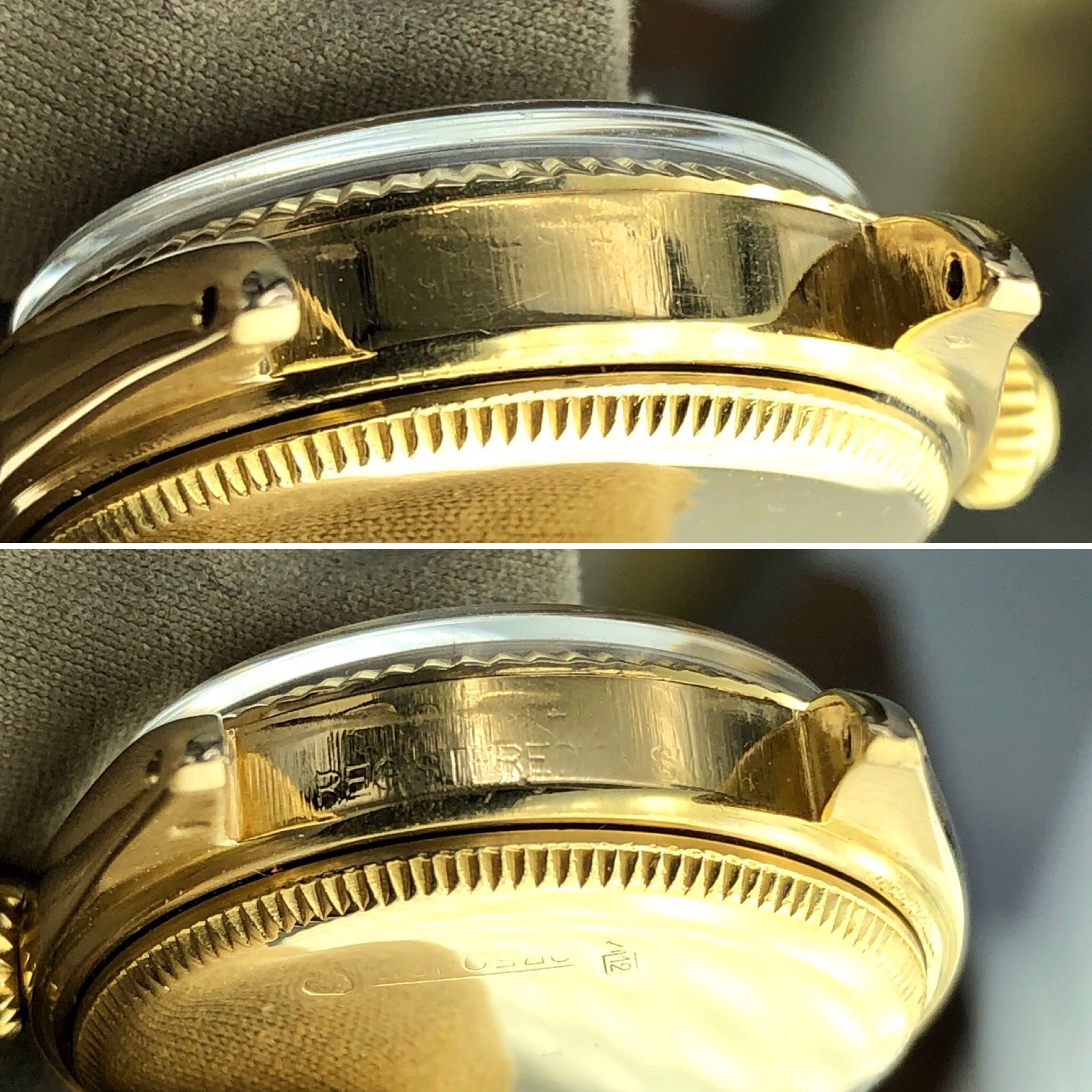 1954 Vintage Rolex 6551 Oyster Perpetual Serpico Y Laino 18k Gold With Box