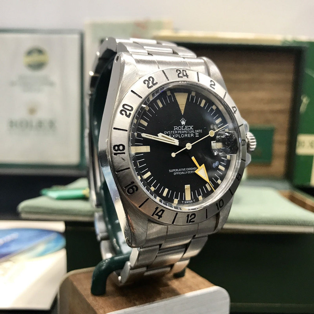 Rolex EXPLORER II 1655 STEVE McQUEEN 4M SERIAL 1976 Full Set Paper