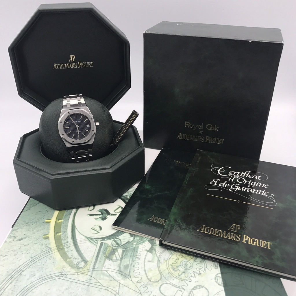 Audemars Piguet Royal Oak 36mm Ref 14790ST Full Set Box Papers Black Dial Mint