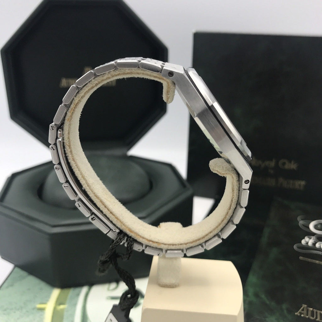 Audemars Piguet Royal Oak 36mm Ref 14790ST Full Set Box Papers Black Dial Mint
