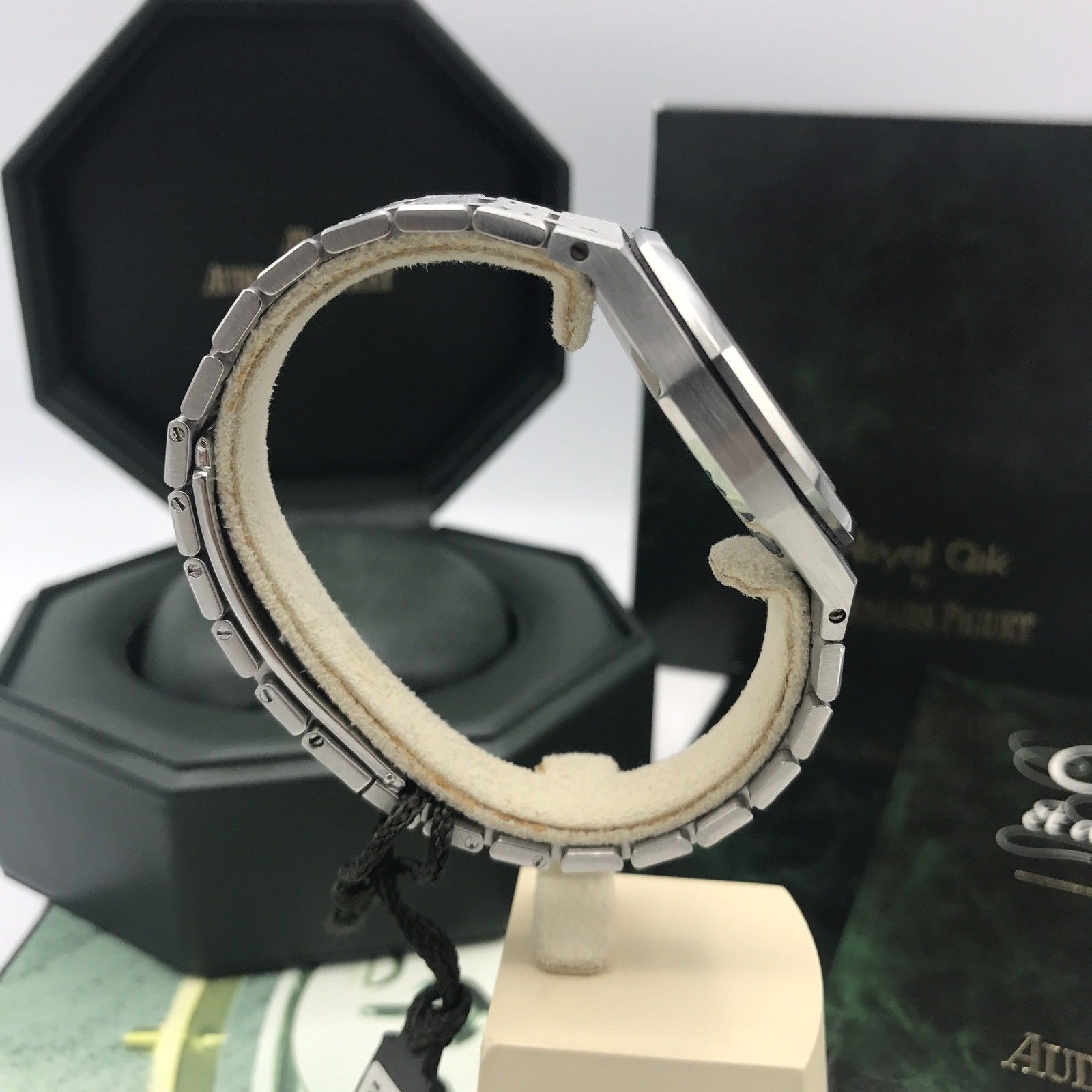 Audemars Piguet Royal Oak 36mm Ref 14790ST Full Set Box Papers Black Dial Mint