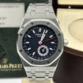 AUDEMARS PIGUET ROYAL OAK QUANTIEME ANNUEL REF 25920 BLUE DIAL 36.5MM FULL SET
