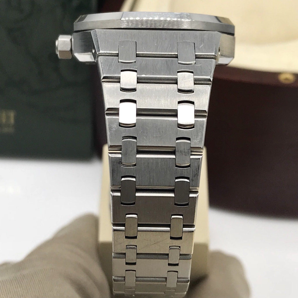AUDEMARS PIGUET ROYAL OAK QUANTIEME ANNUEL REF 25920 BLUE DIAL 36.5MM FULL SET
