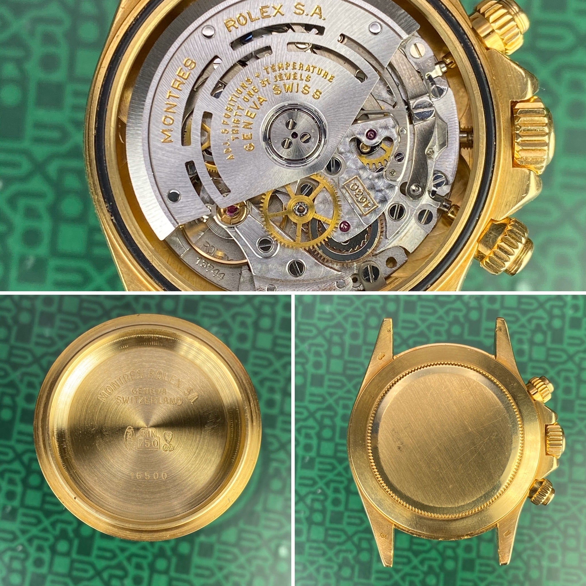 Vintage Rolex Daytona 16528 Porcelain Floating Dial 18k zenith 1988 R Serial