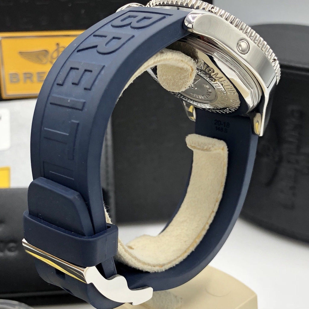BreItling Super Ocean Blue Limited Edition Mint Condition Box Papers FULL SET