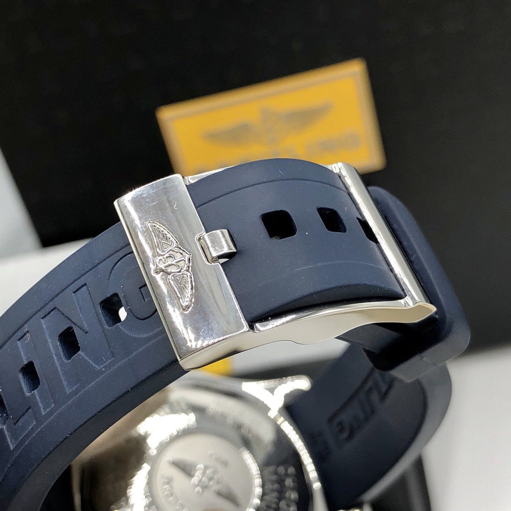BreItling Super Ocean Blue Limited Edition Mint Condition Box Papers FULL SET