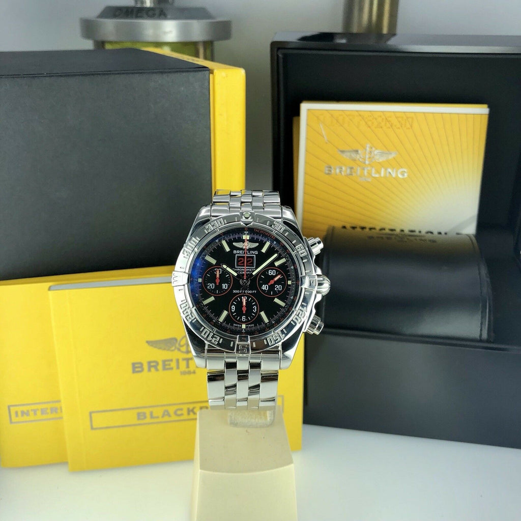 Breitling Chronomat Blackbird Red Strike Limited Edition Box & Papers