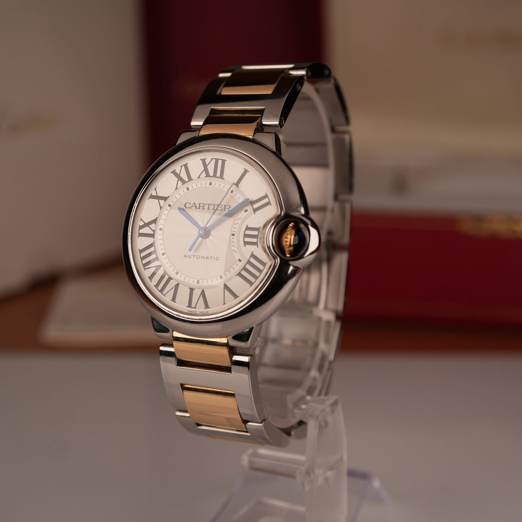 Cartier Ballon Bleu 36mm Steel and Yellow Gold W6920047 with Box and Papers
