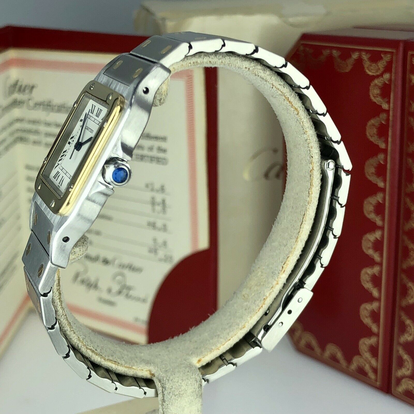 Cartier Santos Gablee Automatic Large Men Size With Box & Papers