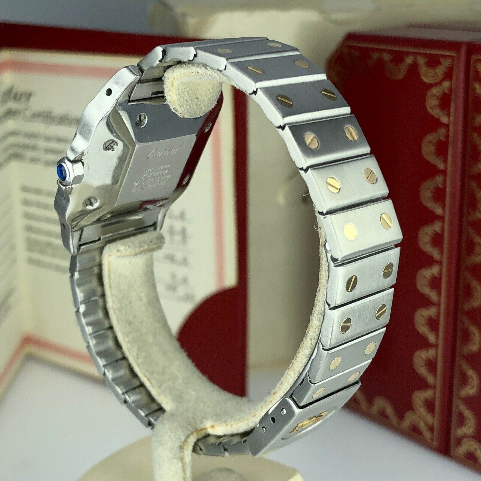Cartier Santos Gablee Automatic Large Men Size With Box & Papers