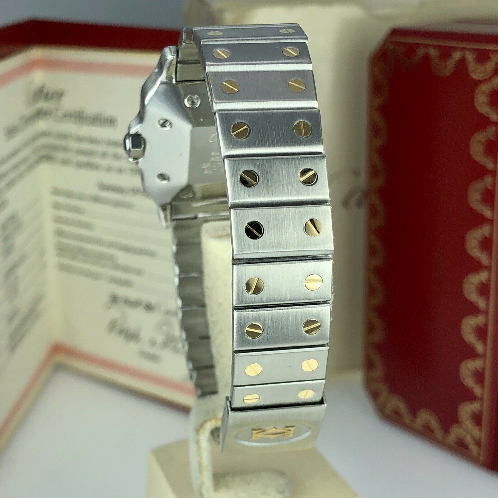 Cartier Santos Gablee Automatic Large Men Size With Box & Papers