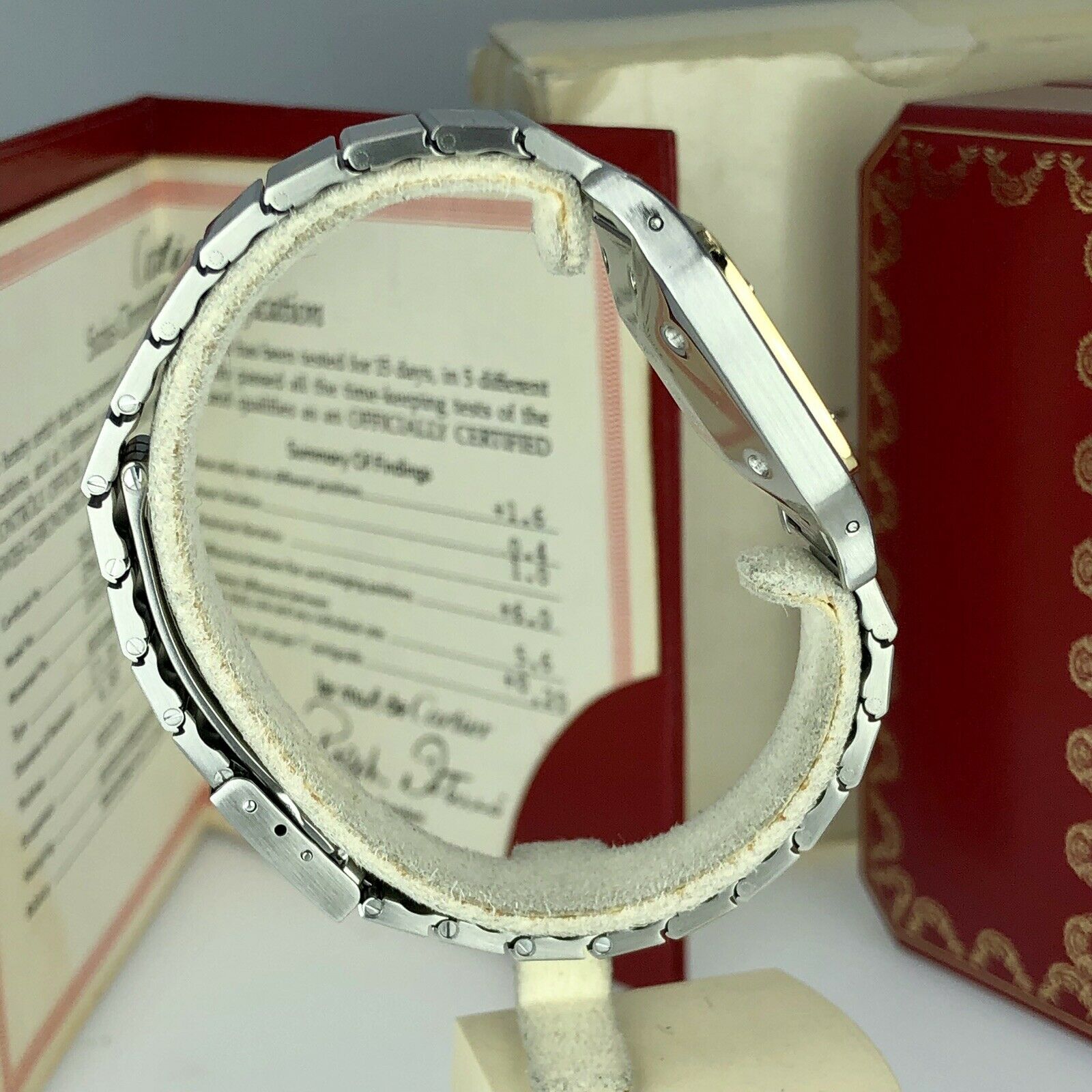 Cartier Santos Gablee Automatic Large Men Size With Box & Papers