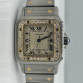 Cartier Santos Solid 18K Gold Bezel With Diamonds bezel Diamond Mint Condition