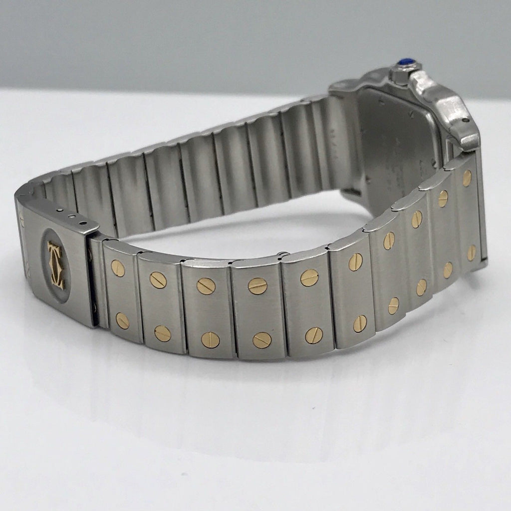 Cartier Santos Solid 18K Gold Bezel With Diamonds bezel Diamond Mint Condition