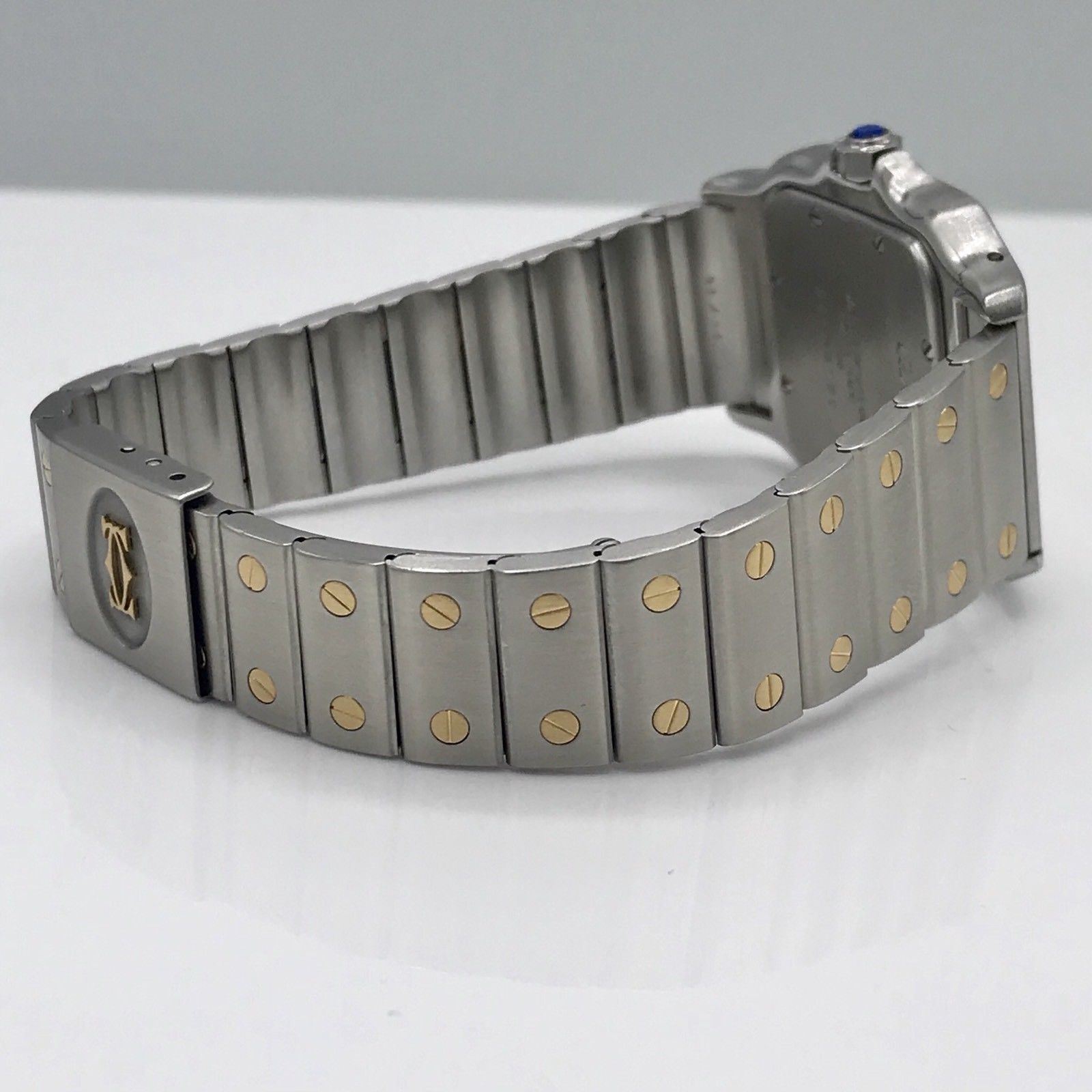 Cartier Santos Solid 18K Gold Bezel With Diamonds bezel Diamond Mint Condition