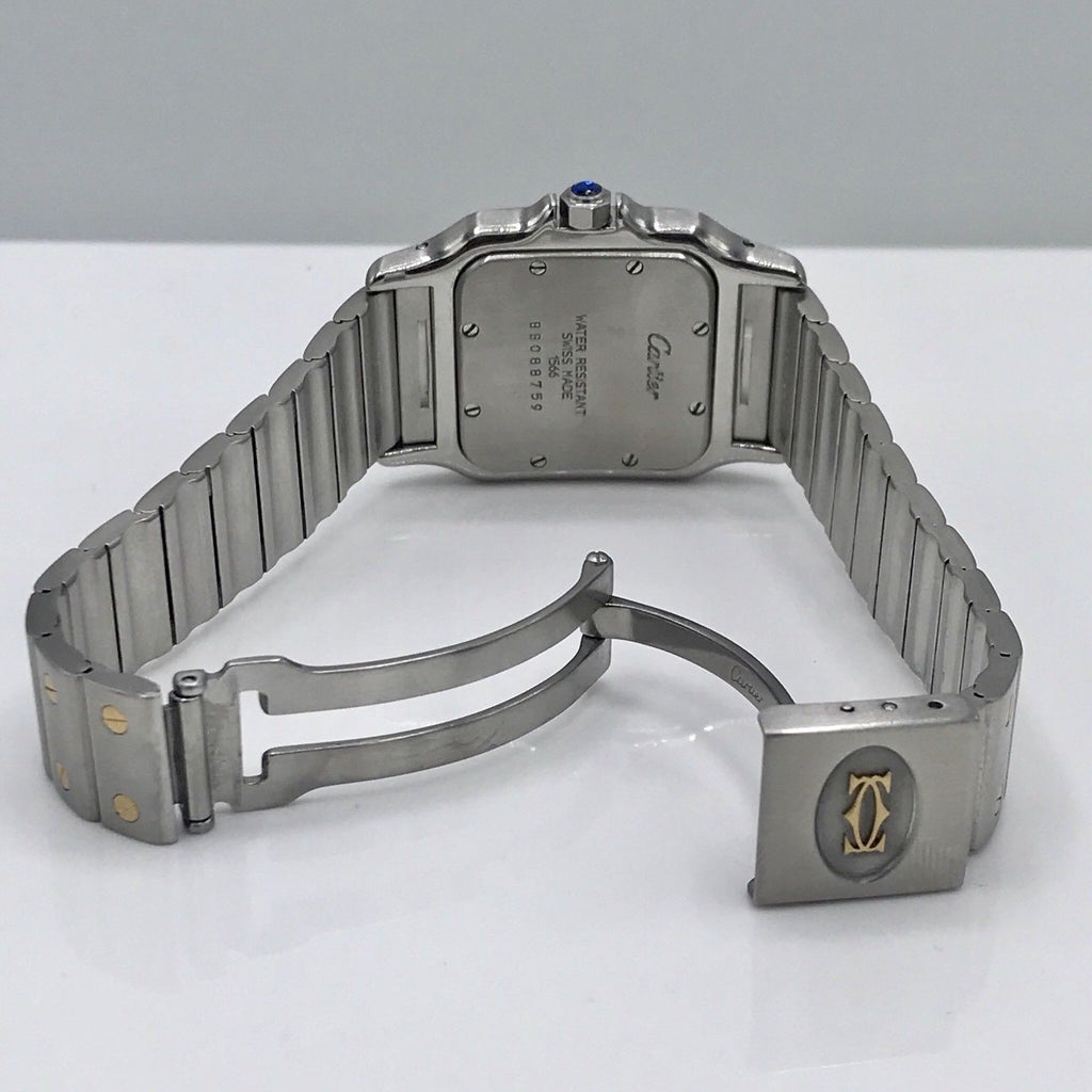 Cartier Santos Solid 18K Gold Bezel With Diamonds bezel Diamond Mint Condition